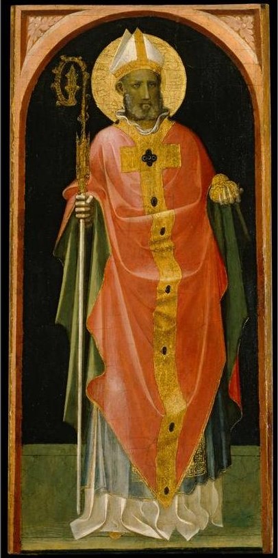 406x814 File'Saint Nicholas Of Bari', Painting By Gherardo Di Jacopo - St Nicholas Painting