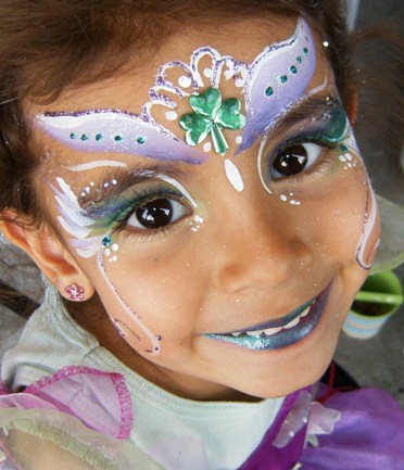 372x433 Saint Patrick's Day Face Painting And Glamour Make Up By Lilly - St Patricks Painting
