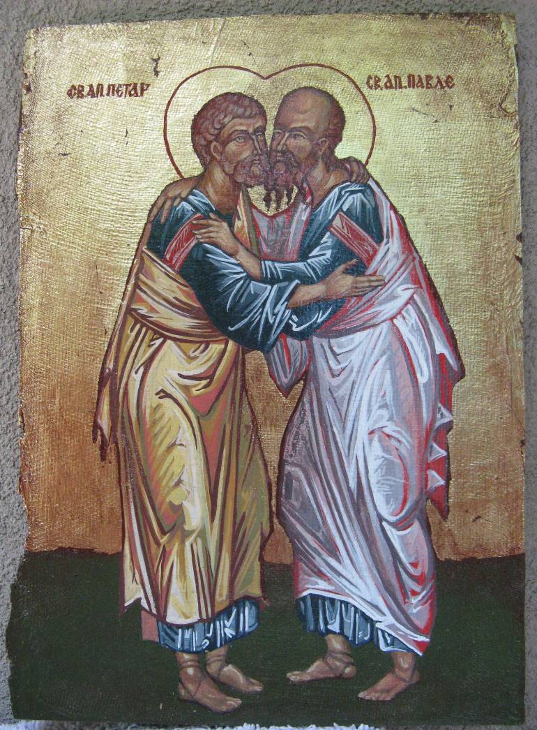 770x1046 Saatchi Art Icon Of St. Peter And Paul Painting By Marija Djuric - St Peter Painting