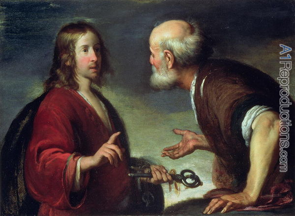 600x440 The Delivery Of The Keys To St. Peter Oil Painting Reproductions - St Peter Painting