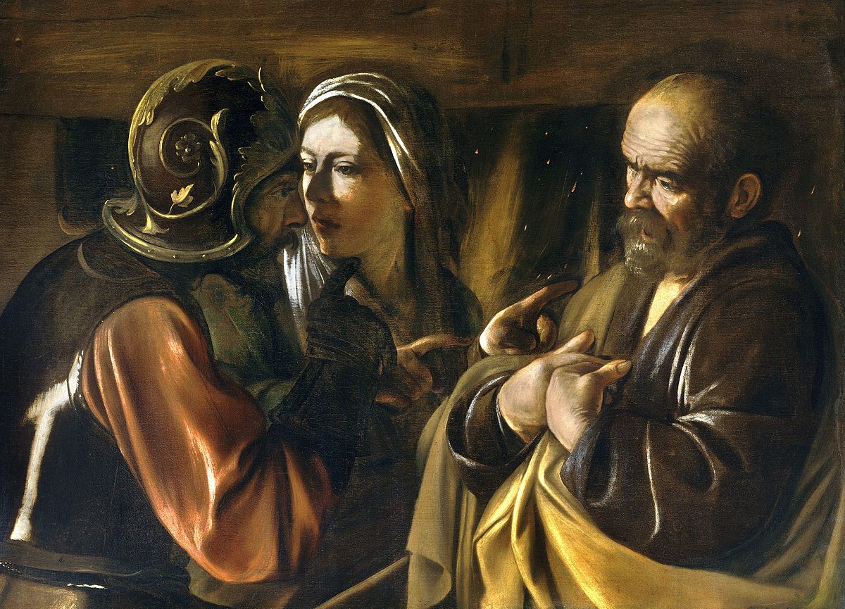 1200x865 The Denial Of Saint Peter (Caravaggio) - St Peter Painting