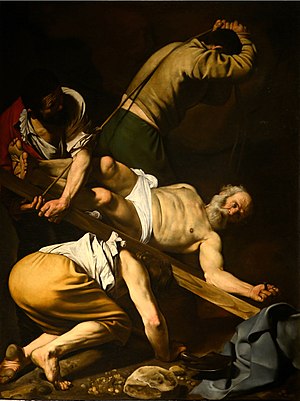 300x401 Crucifixion Of Saint Peter (Caravaggio) - St Peter Painting
