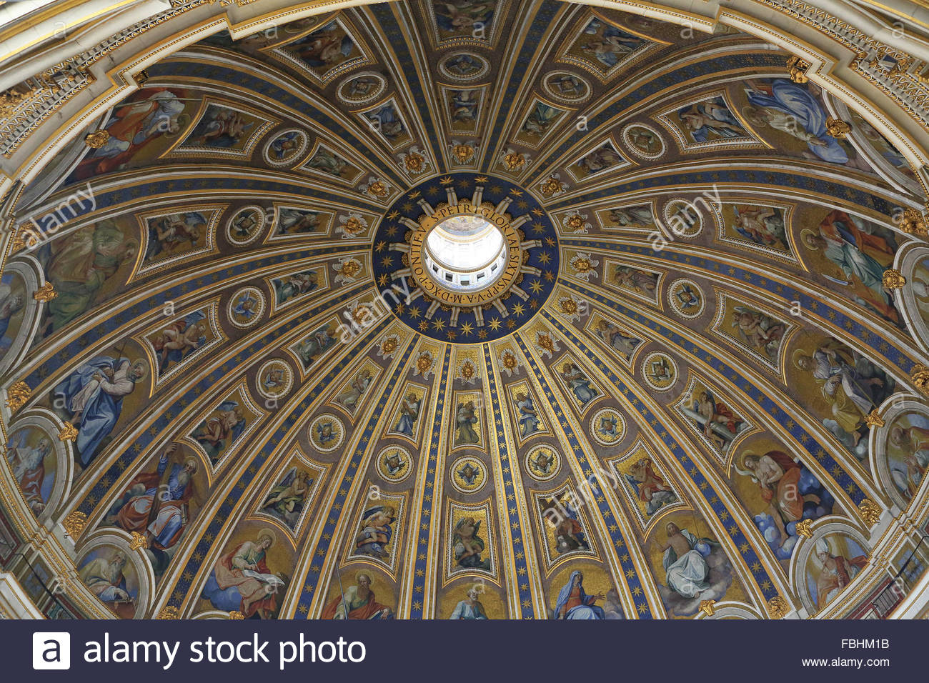 1300x956 Painted Ceiling Of Dome Of St Peter's Basilica, Vatican City, Rome - St Peters Basilica Painting