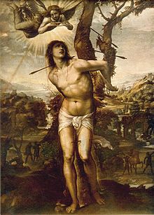 220x307 Saint Sebastian - St Sebastian Painting