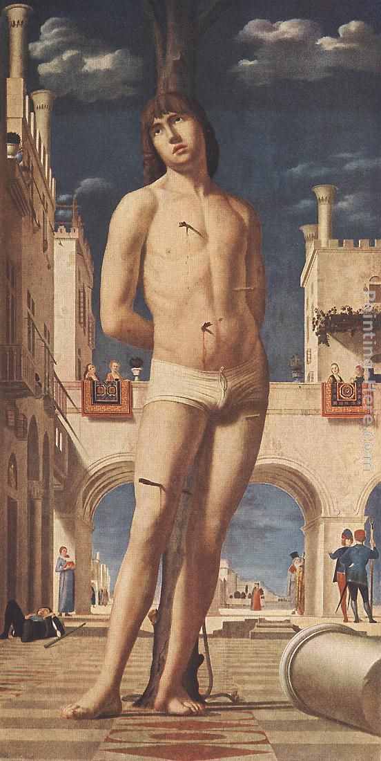 552x1100 Antonello Da Messina St. Sebastian Painting Anysize 50% Off - St Sebastian Painting