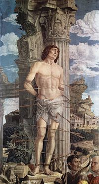 200x370 St. Sebastian (Mantegna) - St Sebastian Painting
