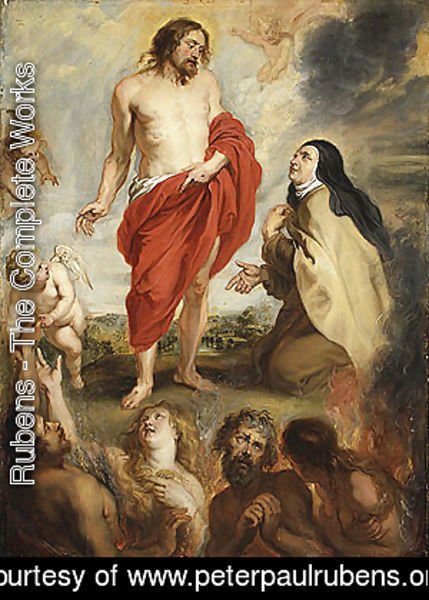 429x600 Rubens - St Teresa Painting