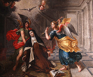 360x301 Antique Painting Antique Fine Art Alhambra Antiques - St Teresa Painting