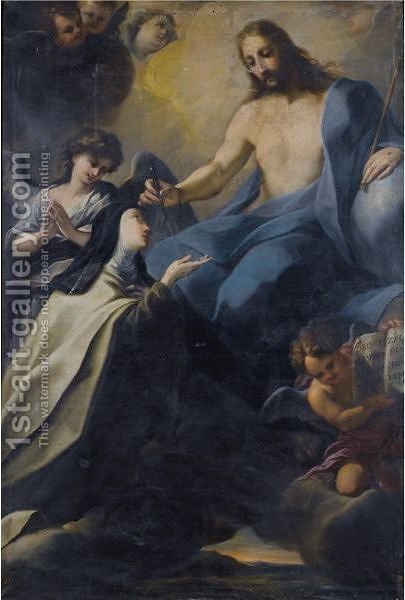 405x600 The Ecstasy Of Saint Teresa Roman School Reproduction 1st Art - St Teresa Painting