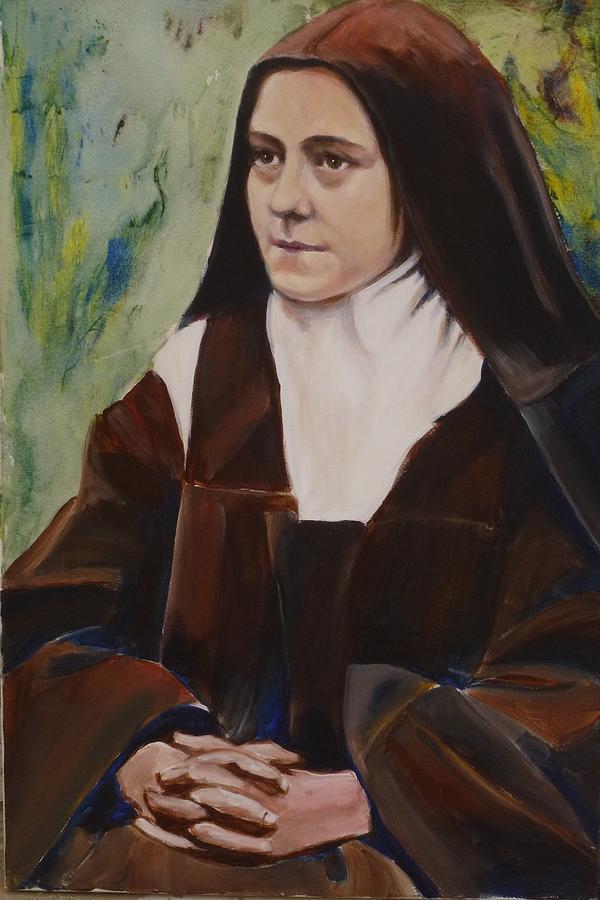 600x900 St. Therese Of Lisieux Iii Painting By Sheila Diemert - St Therese Painting