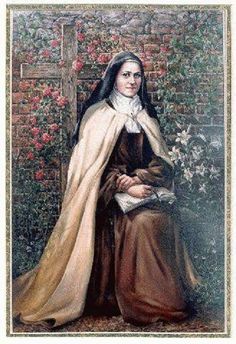 236x344 397 Best Images On Blessed, Catholic Art - St Therese Painting