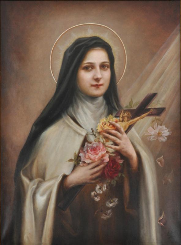 591x800 St. Therese As Painted By Her Sister, Celine - St Therese Painting