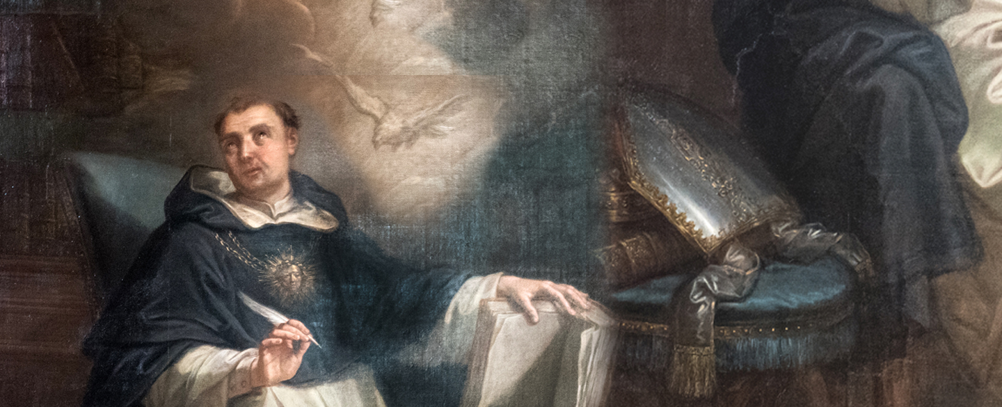 1440x585 Litany Of St. Thomas Aquinas - St Thomas Aquinas Painting