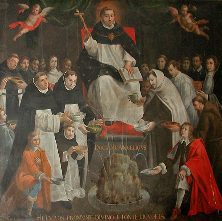 750x748 Pinacotheca Philosophica Philosophers - St Thomas Aquinas Painting