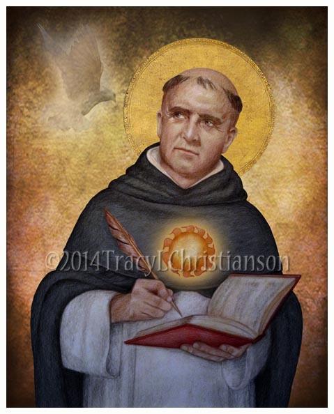 479x594 St. Thomas Aquinas Print - St Thomas Aquinas Painting