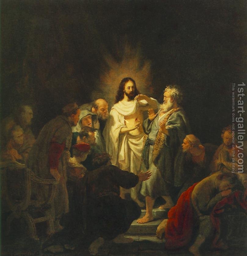 809x838 The Incredulity Of St Thomas 1634 Rembrandt Reproduction 1st Art - St Thomas Painting