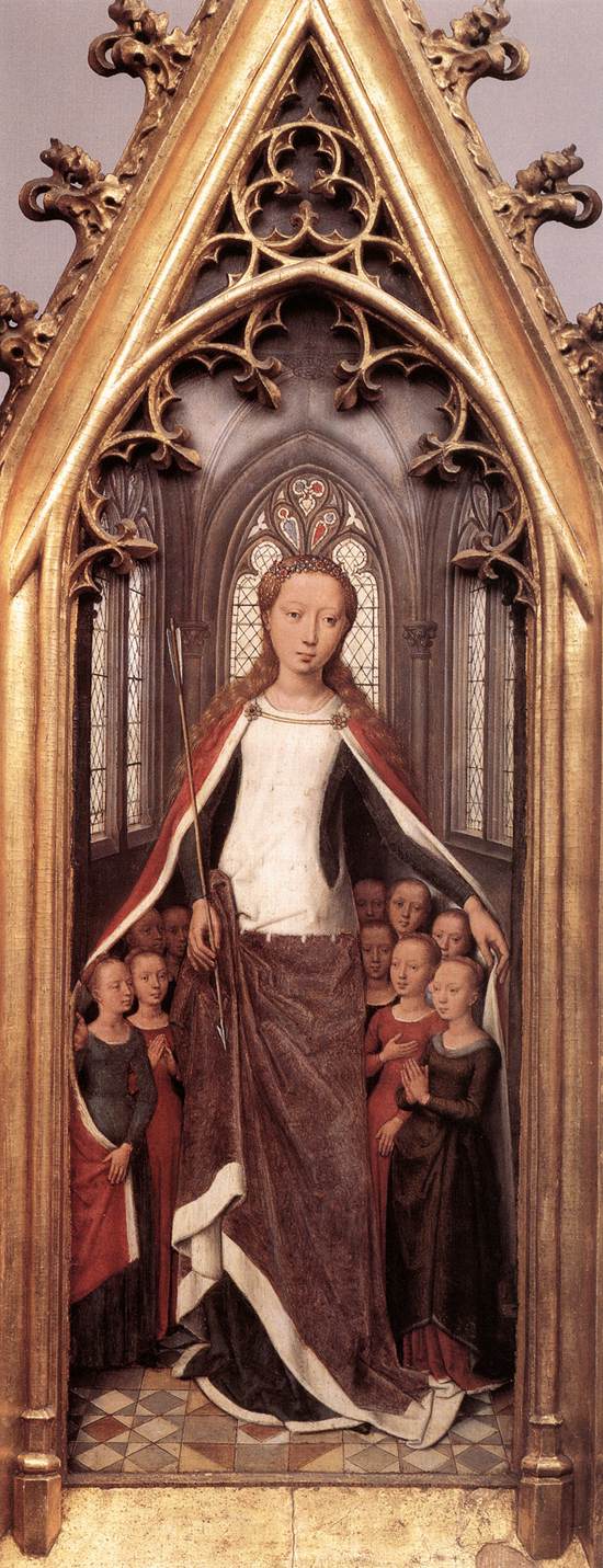 550x1431 St Ursula Shrine St Ursula Anad The Holy Virgins - St Ursula Painting