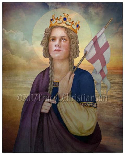 479x594 St. Ursula Print - St Ursula Painting
