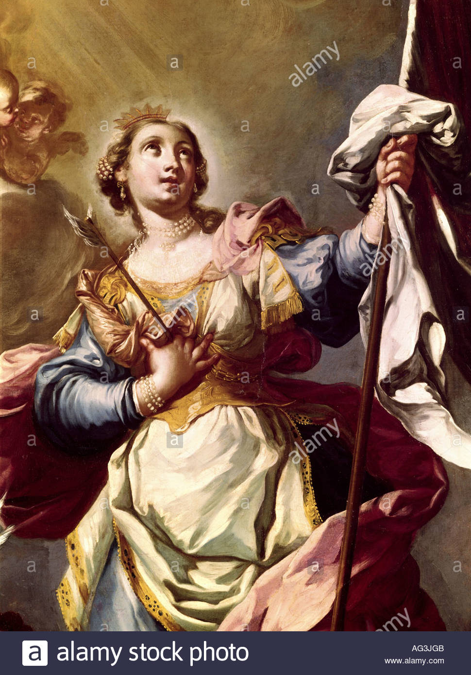 970x1390 Fine Arts, Grasmayr, Johann Georg, (1691 - St Ursula Painting