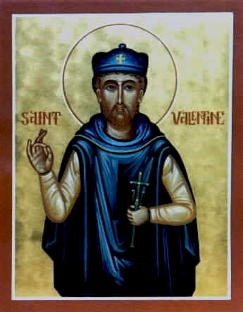 345x442 The Real St. Valentine Radical Discipleship - St Valentine Painting