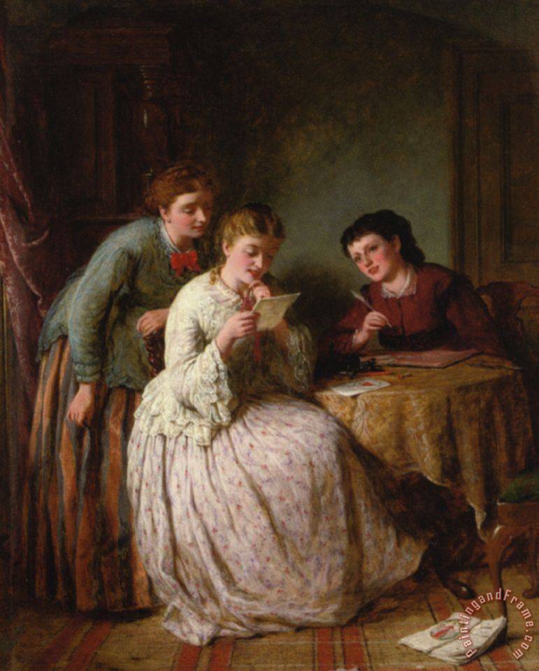 771x960 George Smith The Eve Of St Valentine Painting - St Valentine Painting