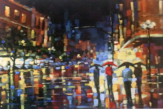 534x360 Michael Flohr Art For Sale - Staccato Painting