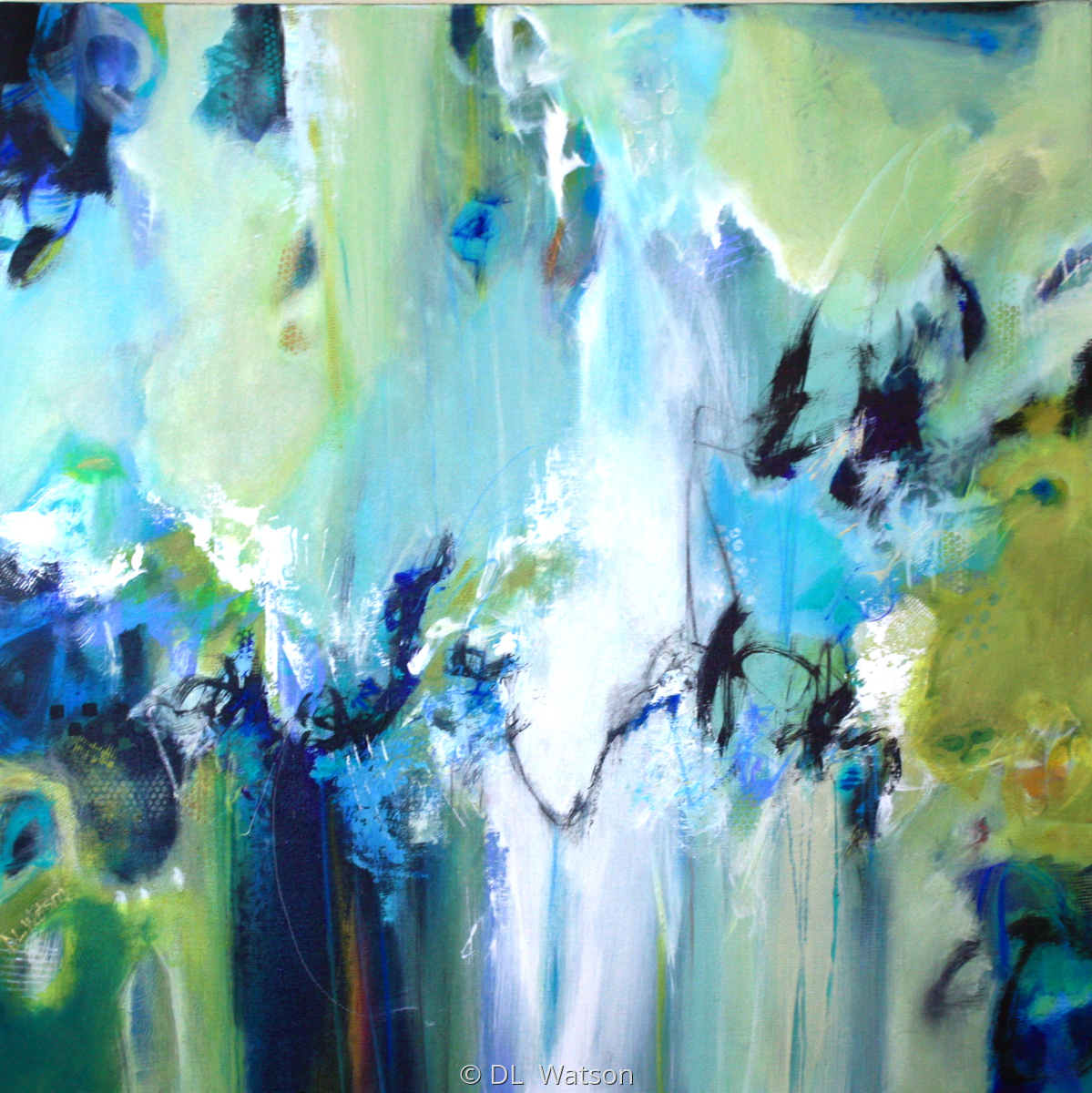 1199x1200 Painting Staccato (Original Art By Dl Watson) - Staccato Painting