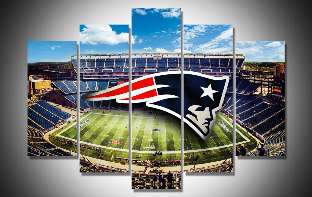 1000x630 Gillette Stadium Wall Art Canvas Prints Geek Paintings - Stadium Painting