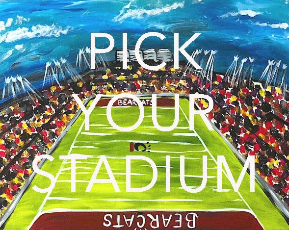 589x469 October 13, 2018 Pick Your Stadium Painting Class @ Studio 614! - Stadium Painting