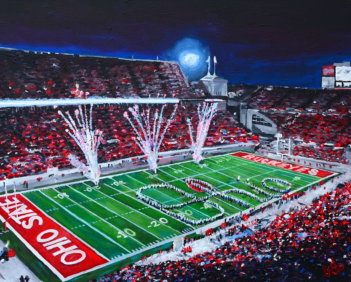 1165x936 Ohio State Painting Fine Art, Design, Photography - Stadium Painting