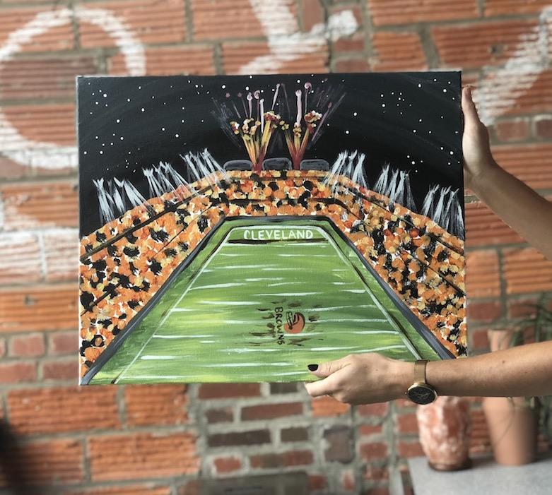781x701 September 18, 2018 Pick Your Stadium Painting Class @ Studio 614! - Stadium Painting