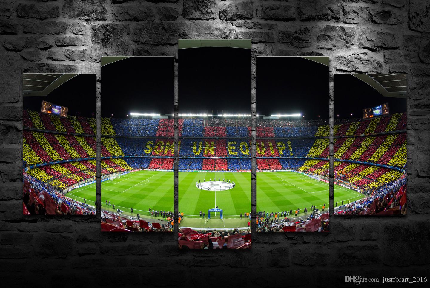 1440x967 2018 Newest Hd Printed Football Stadium Oil Painting Home - Stadium Painting