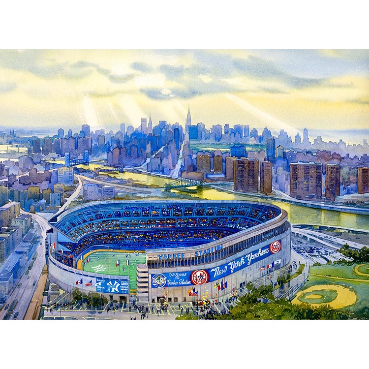 750x750 Yankee Stadium New York Art - Stadium Painting