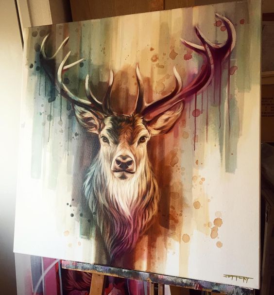 564x607 New - Stag Painting