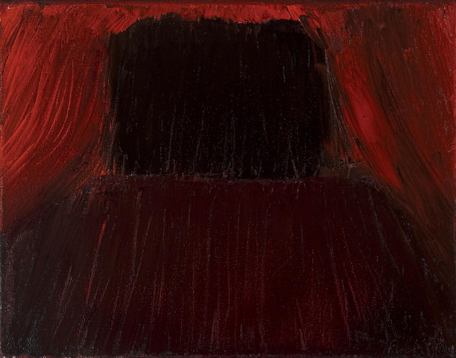 900x706 Empty Stage Painting By Joshua Fleming - Stage Painting