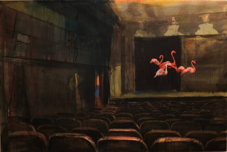 770x517 Saatchi Art Theater Painting By Marija Kasum - Stage Painting