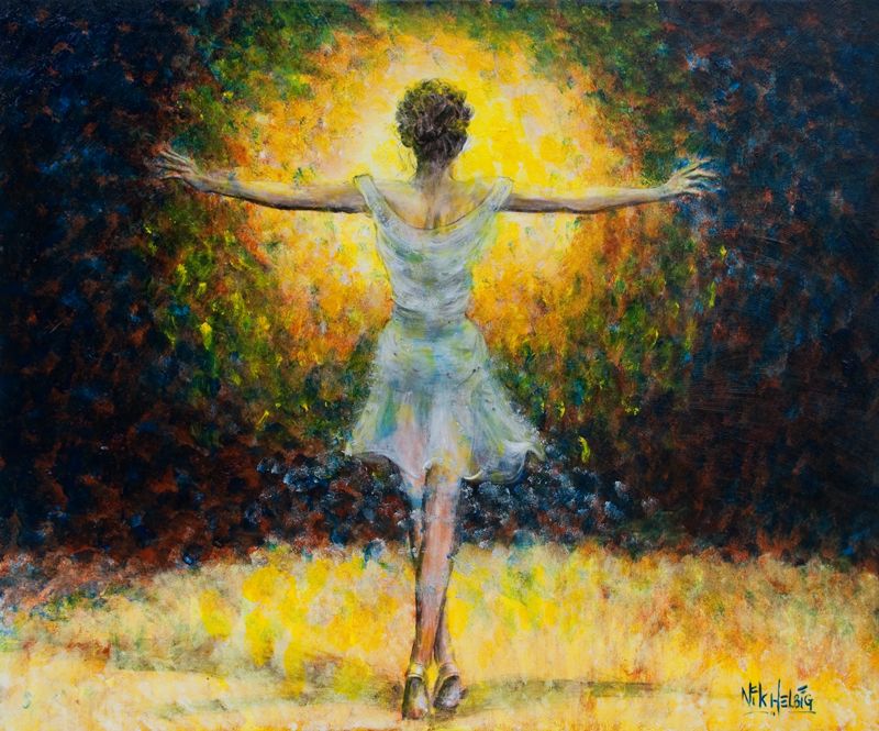 800x665 Art Of The Spirit Dancers On Stage Painting Of Dancers Series - Stage Painting