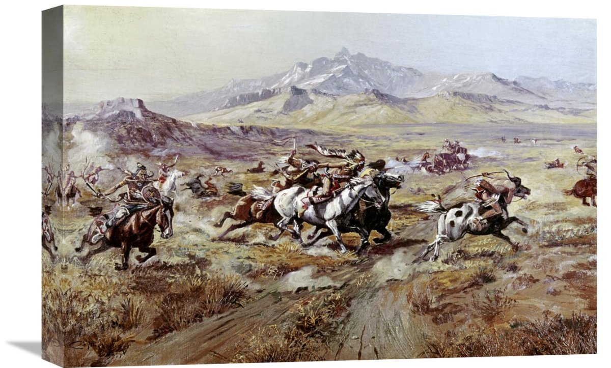 1200x723 Global Gallery - Stagecoach Painting