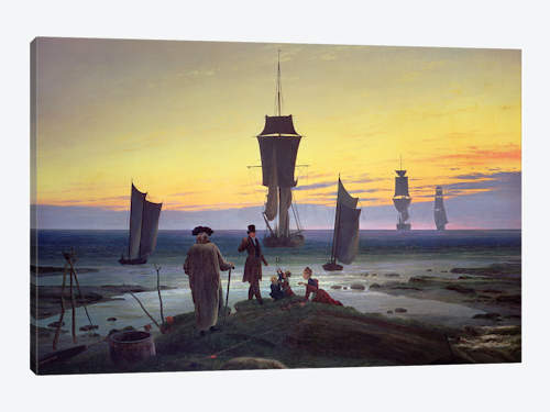 500x375 The Stages Of Life, C.1835 Canvas Print By Caspar David Friedrich - Stages Of Life Painting