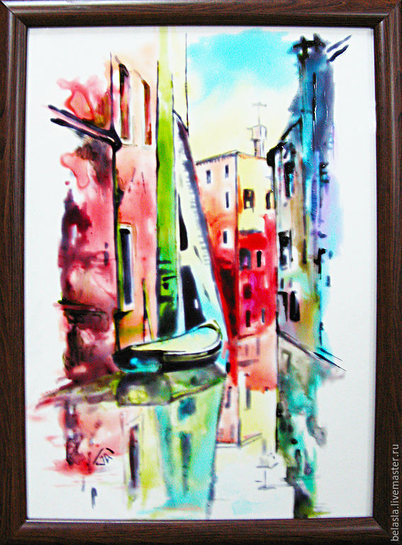 567x768 The Streets Of Venice, Stained Glass Painting Shopline - Stained Glass Painting