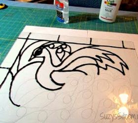 280x250 Creating Faux Stained Glass With Acrylic Paint And Glue! Hometalk - Stained Glass Painting For Kids