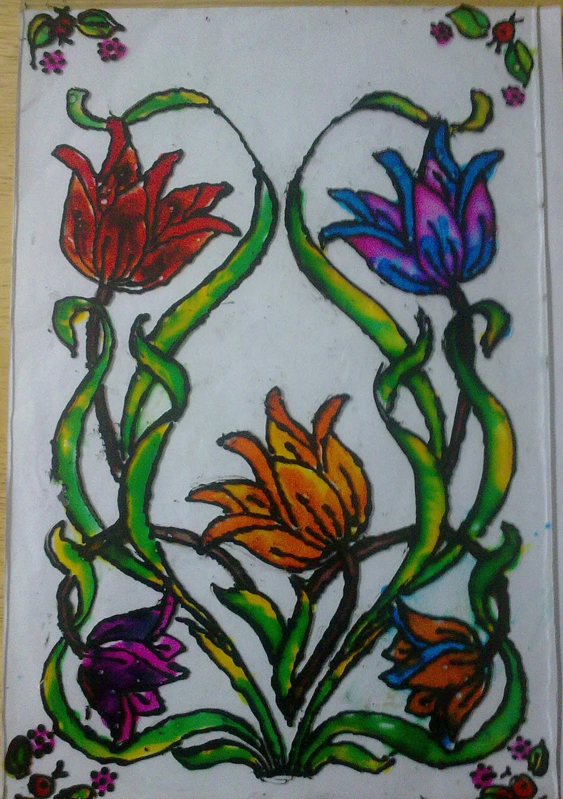 1127x1600 Farah Art Creations Glass Painting Workshop Conducted For Kids - Stained Glass Painting For Kids