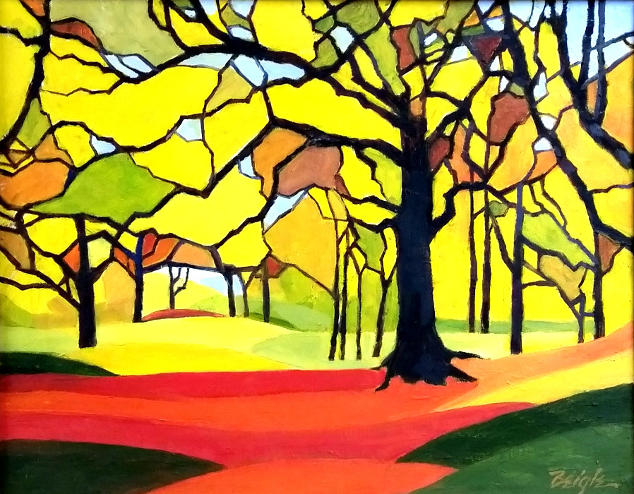 898x700 Dave Beigle Art Enterprises - Stained Glass Painting On Canvas