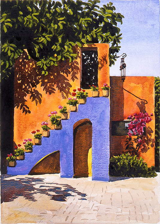 534x750 Stairs To Nowhere, Limited Edition Print Ilana Richardson - Stairs To Nowhere Painting
