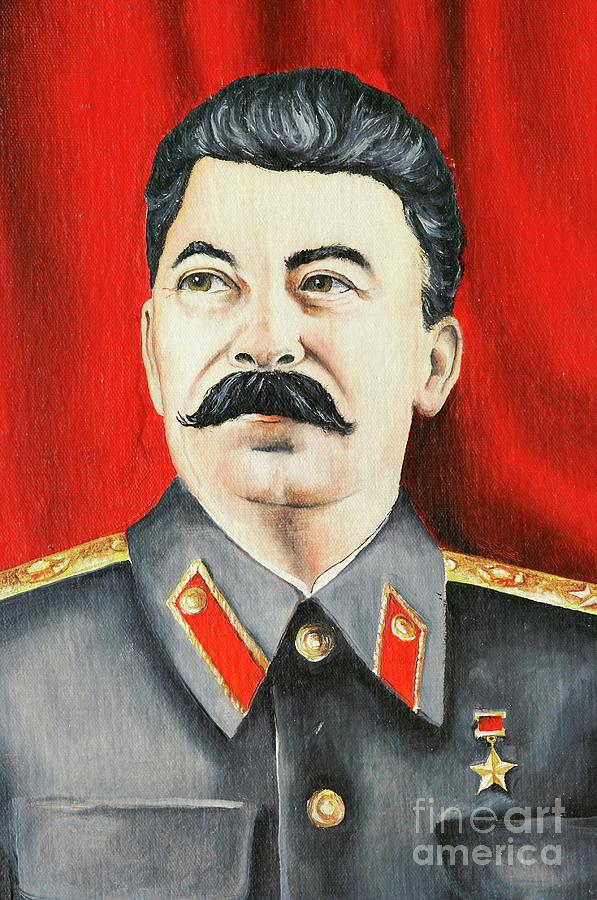 597x900 Stalin Painting By Michal Boubin - Stalin Painting