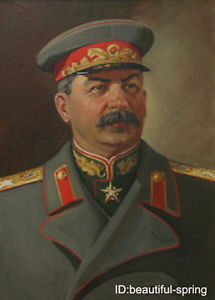 215x300 Art Oil Paintingsoviet Leader Joseph Stalin Portrait 36x24 Ebay - Stalin Painting