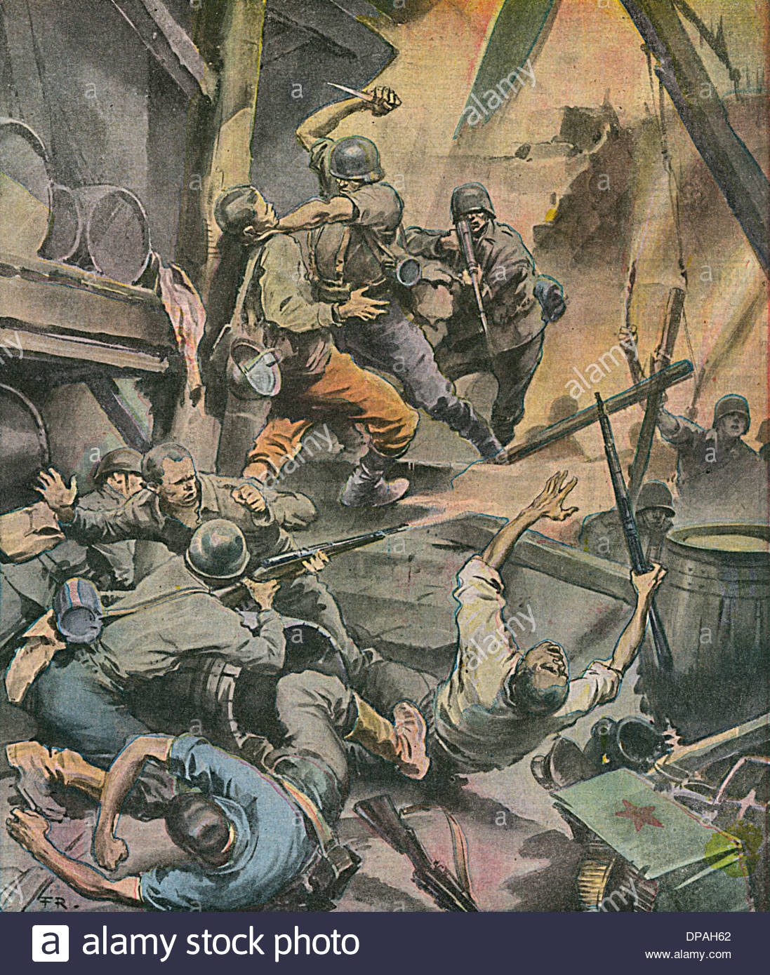 1097x1390 Stalingrad Battle Stock Photo 65386554 - Stalingrad Painting