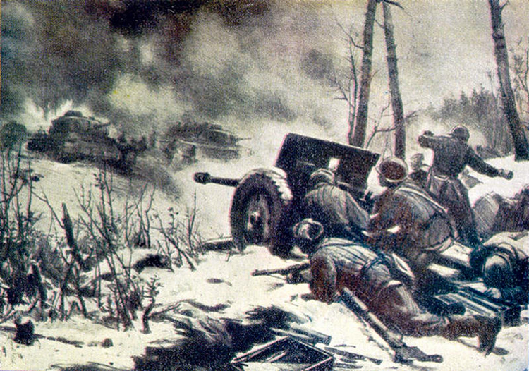 750x526 Soviet War Paintings - Stalingrad Painting