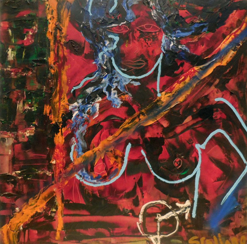 486x480 Sylvester Stallone Art For Sale - Stallone Painting