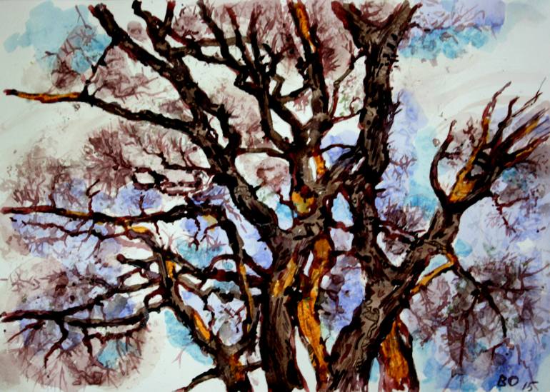 770x549 Saatchi Art Dead Trees Near Stanford Painting By Victor Ovsyannikov - Stanford Painting